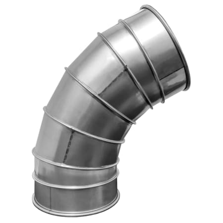 Us Duct Clamp Together 60 deg Elbow- 1.5 CLR, 9" Dia, SS, 20 GA REGS0960.S20
